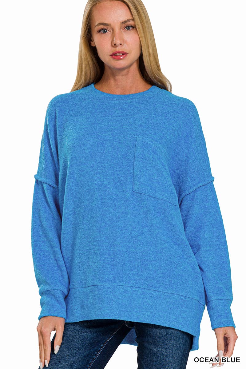 .Brushed Hacci Sweater