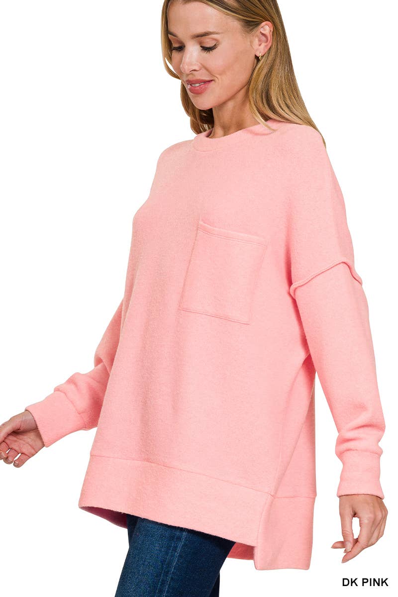 .Brushed Hacci Sweater