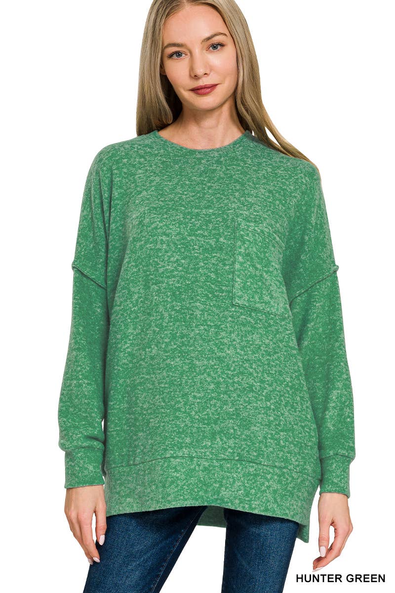 .Brushed Hacci Sweater