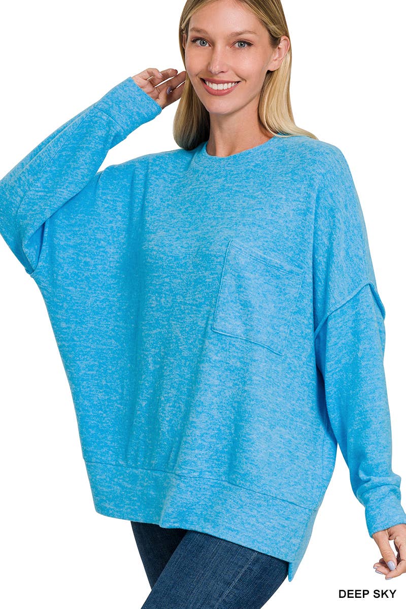 .Brushed Hacci Sweater