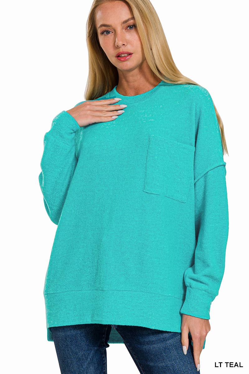 .Brushed Hacci Sweater
