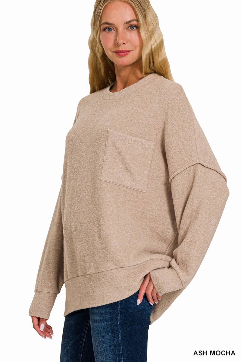 .Brushed Hacci Sweater