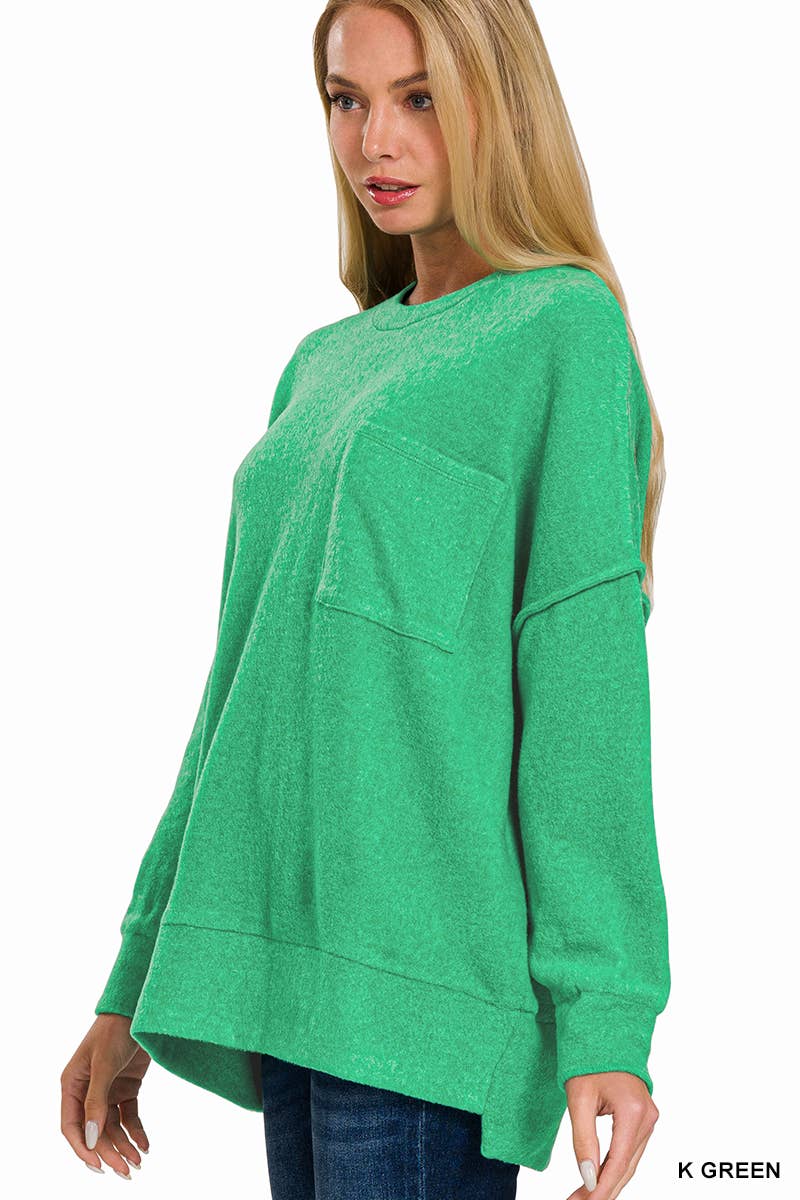 .Brushed Hacci Sweater