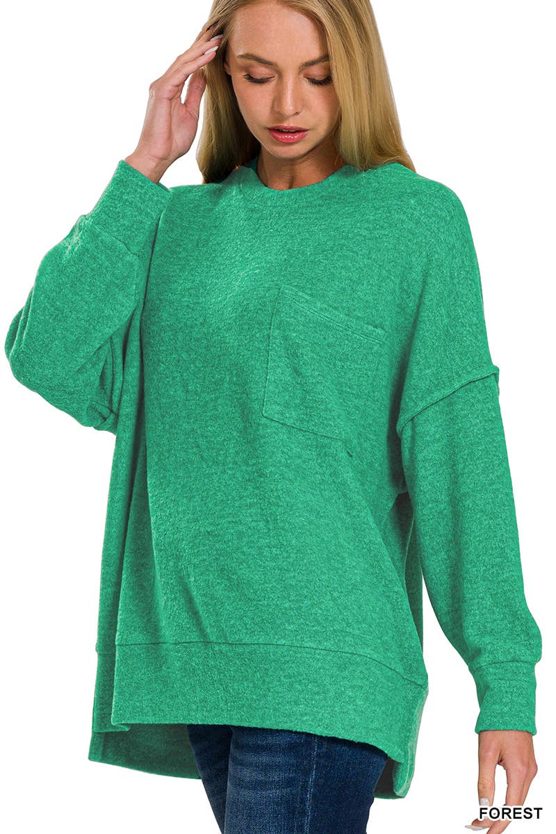 .Brushed Hacci Sweater