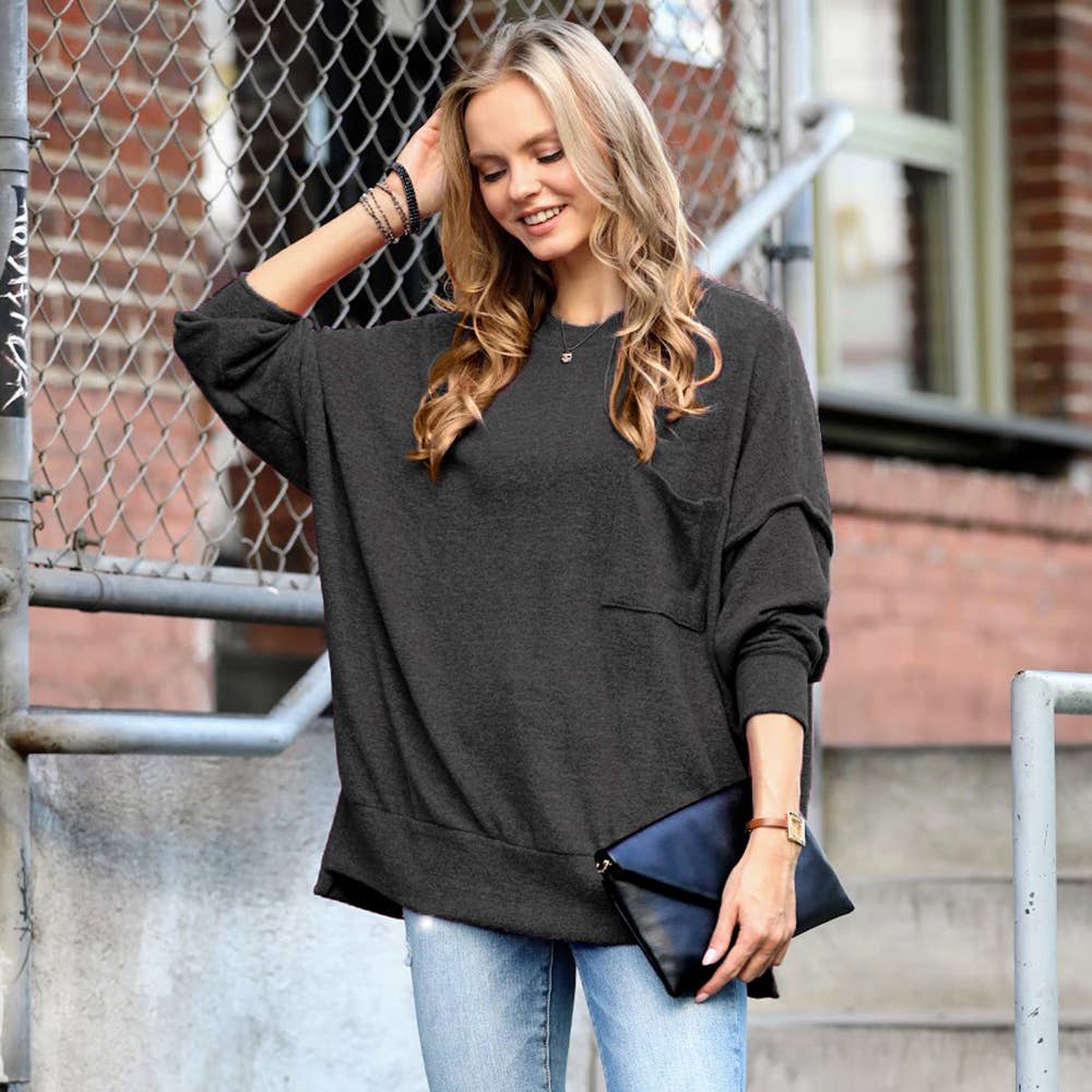 .Brushed Hacci Sweater