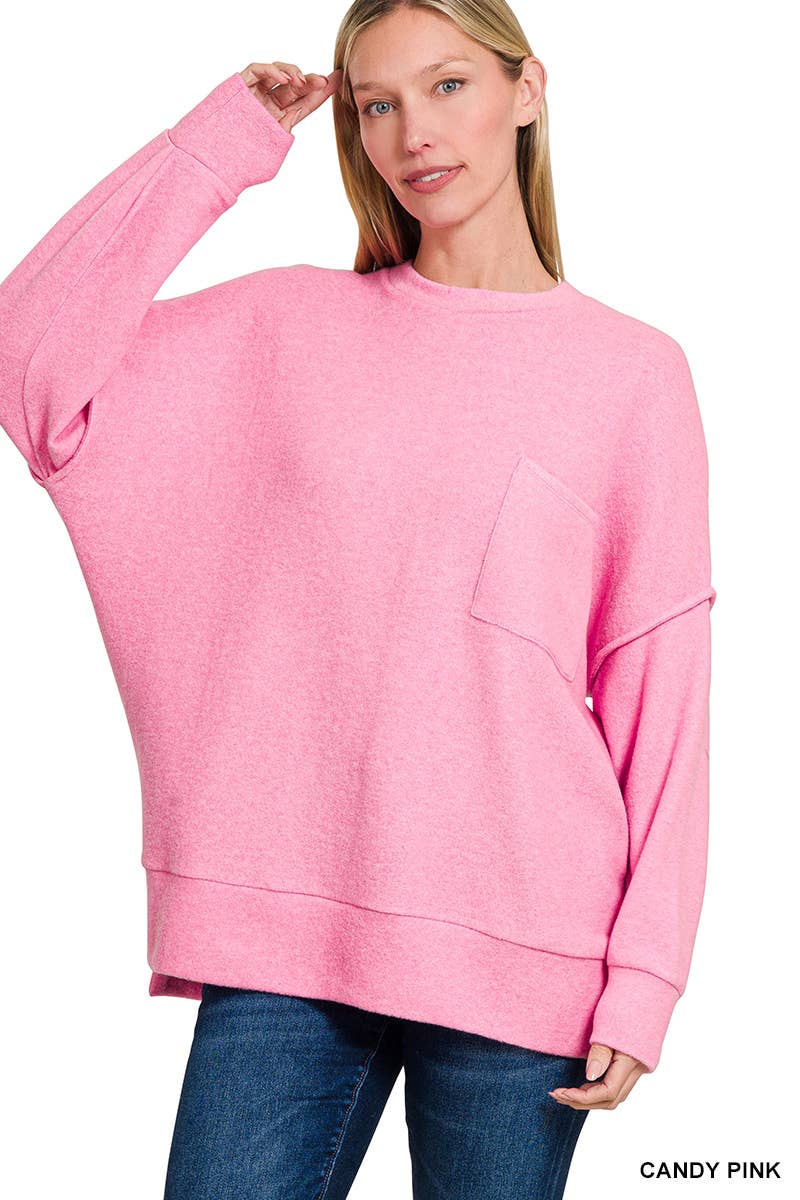 .Brushed Hacci Sweater