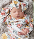 Botanical Baby Gown & Bow