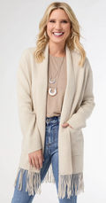 Heavenly-Luxe Cardigan with Fringe