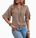 Ruffle Sleeve Top