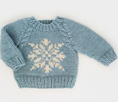 Blue Snowflake Sweater