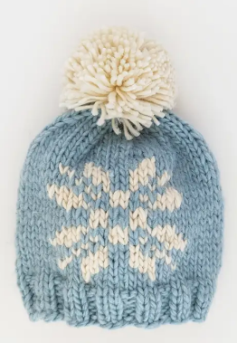 Blue Snowflake Beanie