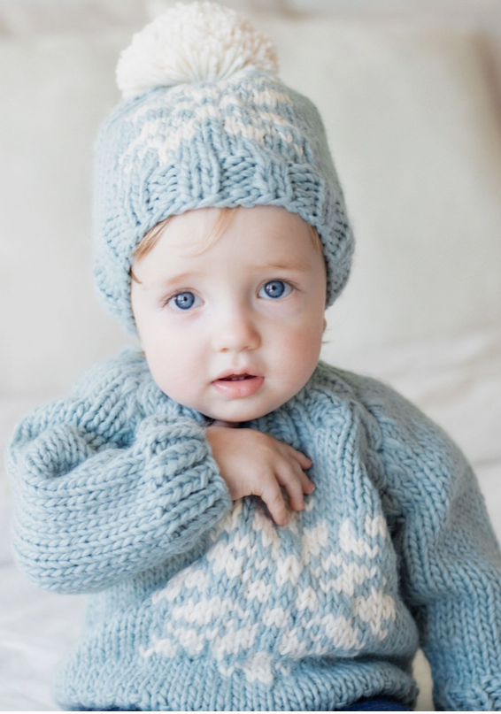 Blue Snowflake Sweater