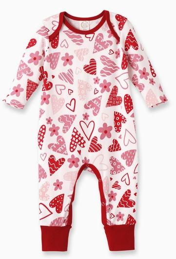 Hearts Bamboo Romper