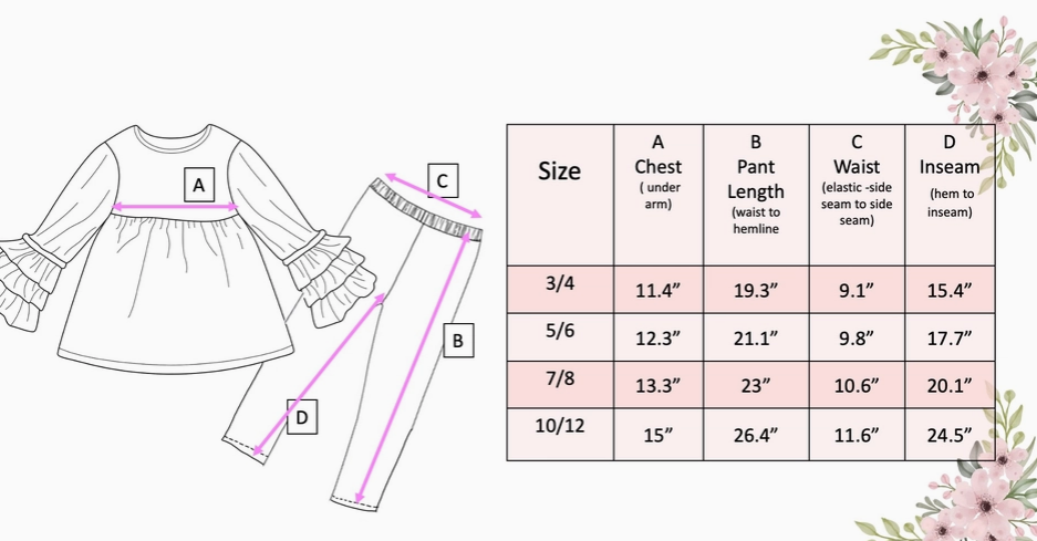 Girls Terra Cotta Legging Set