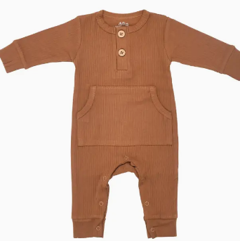 Ribbed Playsuit with pockets