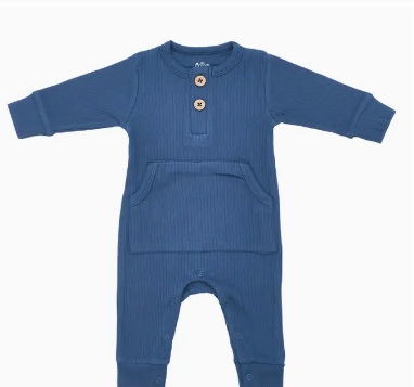 Ribbed Playsuit with pockets