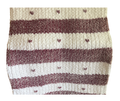 Valentine Stripe w/Hearts Throw