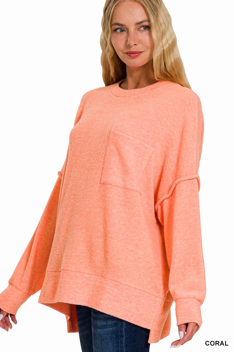 .Brushed Hacci Sweater