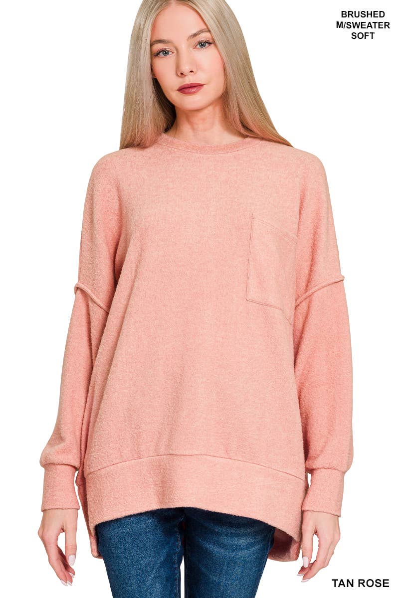 .Brushed Hacci Sweater