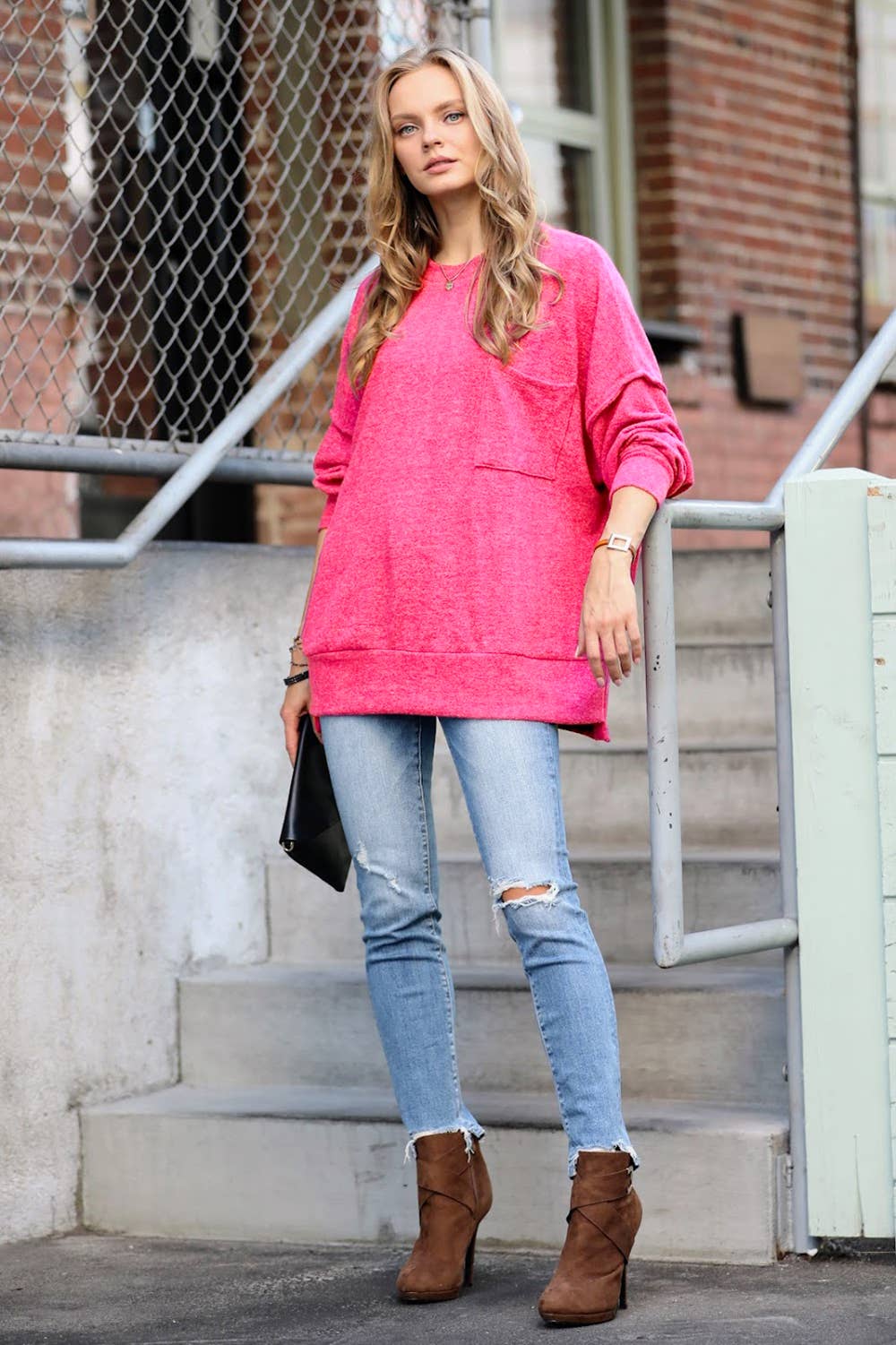 .Brushed Hacci Sweater